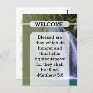 Church Guest Pew-Kaart Briefkaart