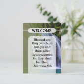 Church Guest Pew-Kaart Briefkaart (Staand voorkant)