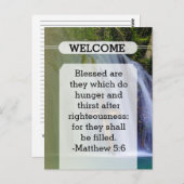 Church Guest Pew-Kaart Briefkaart (Voorkant / Achterkant)