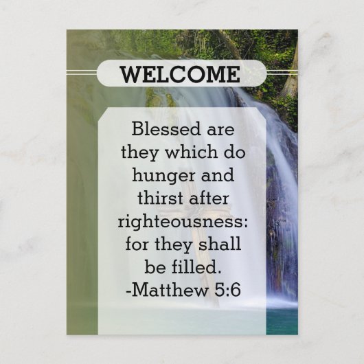 Church Guest Pew-Kaart Briefkaart (Voorkant)