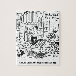 Church Harvest Festival Cartoon Legpuzzel
