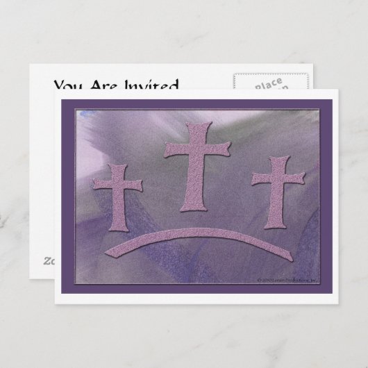 Church Invitation Briefkaart (Voorkant / Achterkant)