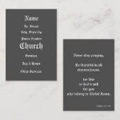 Church Invite Card Visitekaartje (Voorkant / Achterkant)