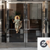 Church Jesus Christ Religious Art Raamsticker (Kantoordeur)