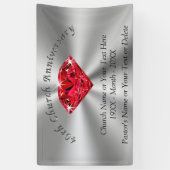 Church Jubileum Banner of Your Celebration (Verticaal)