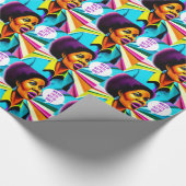 Church Lady Walk by Faith Art Wrapping Paper Cadeaupapier (Hoek)