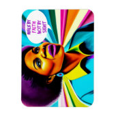 Church Lady Walk naar Faith Art Magnet Magneet (Verticaal)