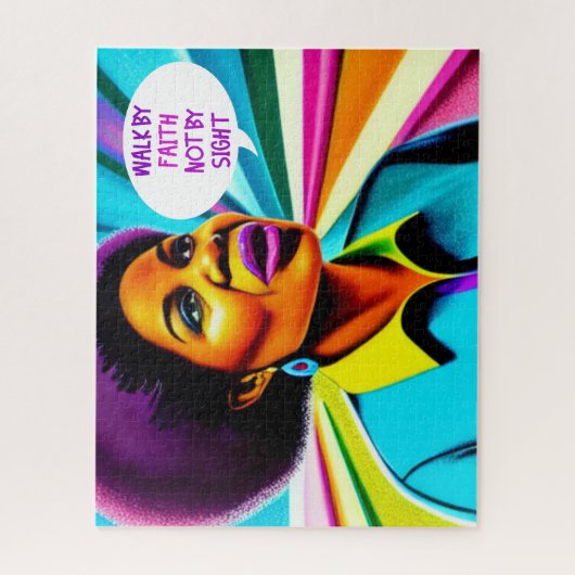 Church Lady Walk naar Faith Art Puzzle Legpuzzel (Verticaal)
