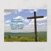 Church Mailer Easter Service Invitation Uitnodiging Briefkaart (Voorkant)