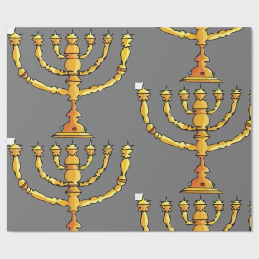 Church Menorah Cadeaupapier (Vlak)