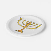 Church Menorah Papieren Bordje (Gekanteld)