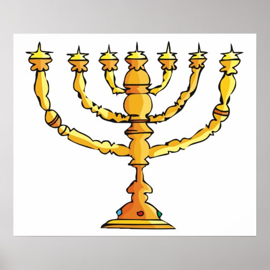 Church Menorah Poster (Voorkant)