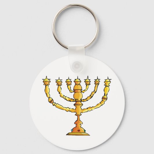 Church Menorah Sleutelhanger (Voorkant)