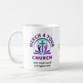 CHURCH MERCHANDISE Persoonlijk Je Logo toevoegen Koffiemok (Links)