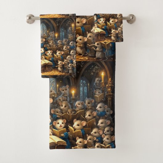 Church Mouse Choir Bad Handdoek (Insitu)