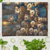 Church Mouse Choir Theedoek (Gevouwen)