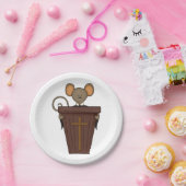 Church Mouse Papieren Bordje (Feest)