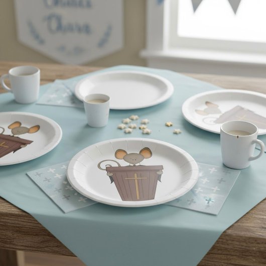 Church Mouse Papieren Bordje