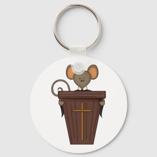 Church Mouse Sleutelhanger (Achterkant)