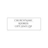 Church Name Custom Self Inking Rubber Stamp Zelfinktende Stempel (Design)