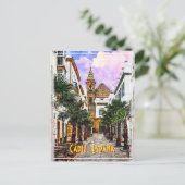 Church Nuestra Senora de la Palma. Cadiz, Spanje. Briefkaart (Staand voorkant)