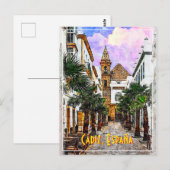 Church Nuestra Senora de la Palma. Cadiz, Spanje. Briefkaart (Voorkant / Achterkant)
