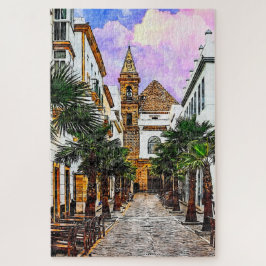 Church Nuestra Senora de la Palma. Cadiz, Spanje. Legpuzzel