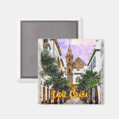 Church Nuestra Senora de la Palma. Cadiz, Spanje. Magneet (Voorkant / Achterkant)