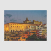 Church of Carmen at dusk - Mahon, Menorca Tissuepapier (Voorkant)