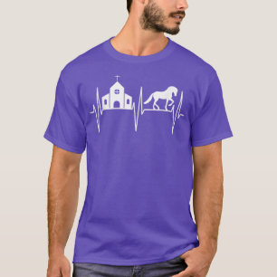 Church of Christian Horse Lover Jesus die naar de  T-shirt