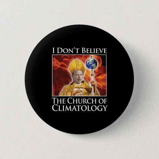 Church_of_climatology_blk_btn Ronde Button 5,7 Cm (Voorkant)
