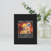Church_of_climatology_blk_stkr Briefkaart (Staand voorkant)
