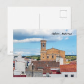 Church of Santa Maria aerial view - Mahon, Menorca Briefkaart (Voorkant / Achterkant)