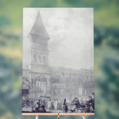 Church of the Abbey of Saint Philibert at Tounus Acryl Bord (Neutraal)