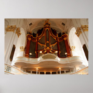 Church Organ Pipes Poster