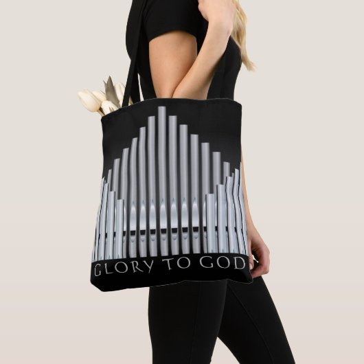 Church Organist All-Over-Print Tas, schouder Tas (Dichtbij)