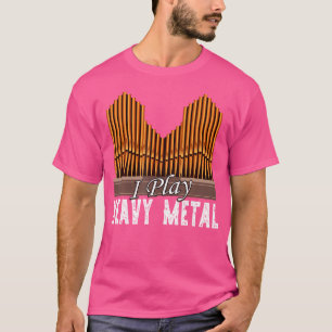Church Organist Pipe Organspeler speelt zwaar meta T-shirt