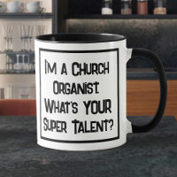 Church Organist Super Talent. Mok met twee toonkof