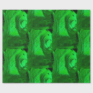 Church Pane in Green Cadeaupapier