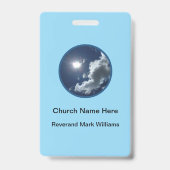 Church Pastor Clergy Faith Name Badges (Achterkant)