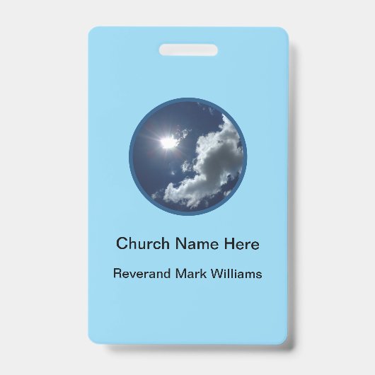 Church Pastor Clergy Faith Name Badges (Voorzijde)