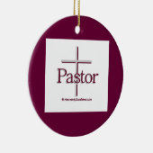 Church Pastor Cross Keramisch Ornament (Rechts)