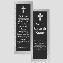Church Pastor Lined Silver Bible Verse