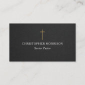Church Pastor Photo Visitekaartje (Voorkant)