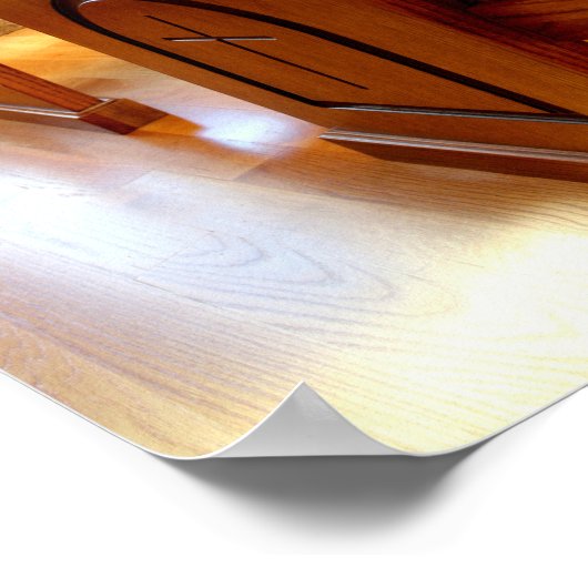 Church Pews Poster (Hoek)