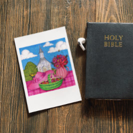 Church Picnic Inspirerend Briefkaart