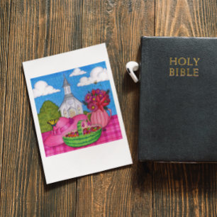 Church Picnic Inspirerend Briefkaart
