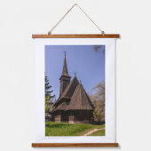Church Roemeens dorp Hangend Wandkleed (Voorkant)