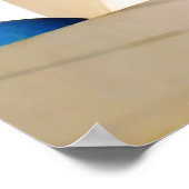 Church Roof and Bell Tower Griekenland Poster (Hoek)