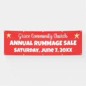 Church Rummage Sale Aangepaste banner (Horizontaal)